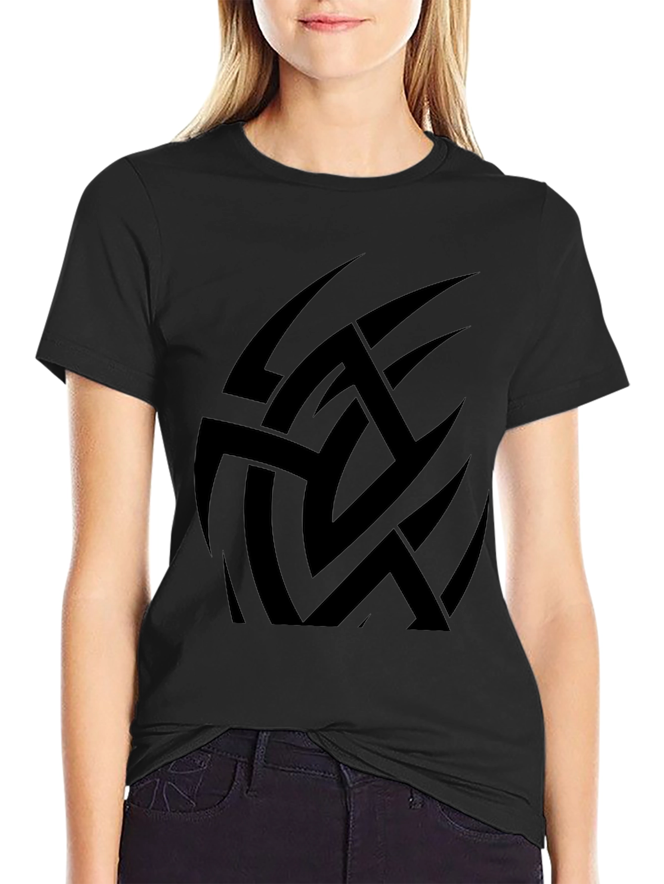 Tribal Graphic Black T-Shirt for Men