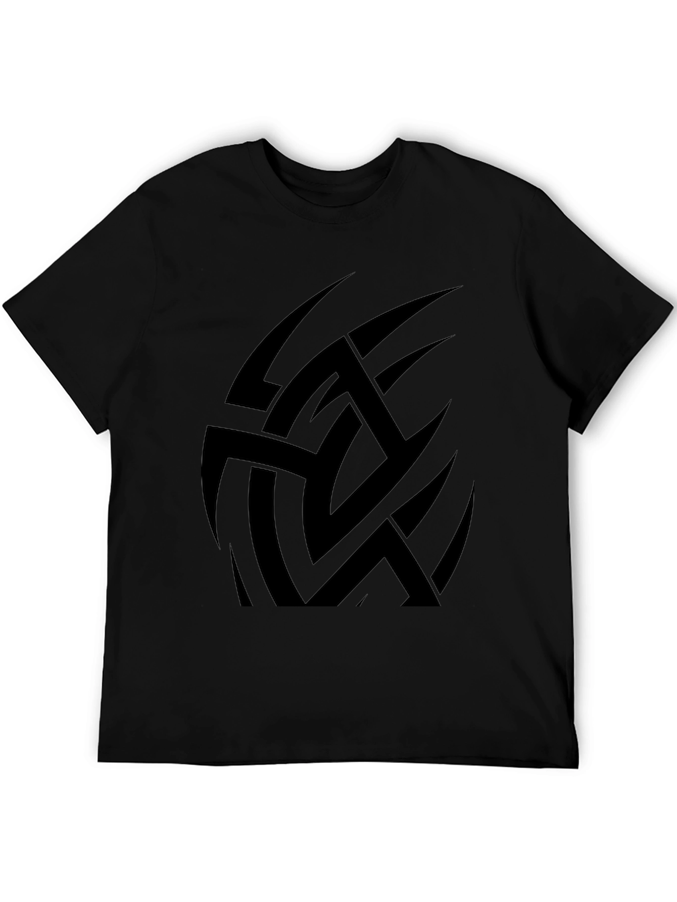 Tribal Graphic Black T-Shirt for Men