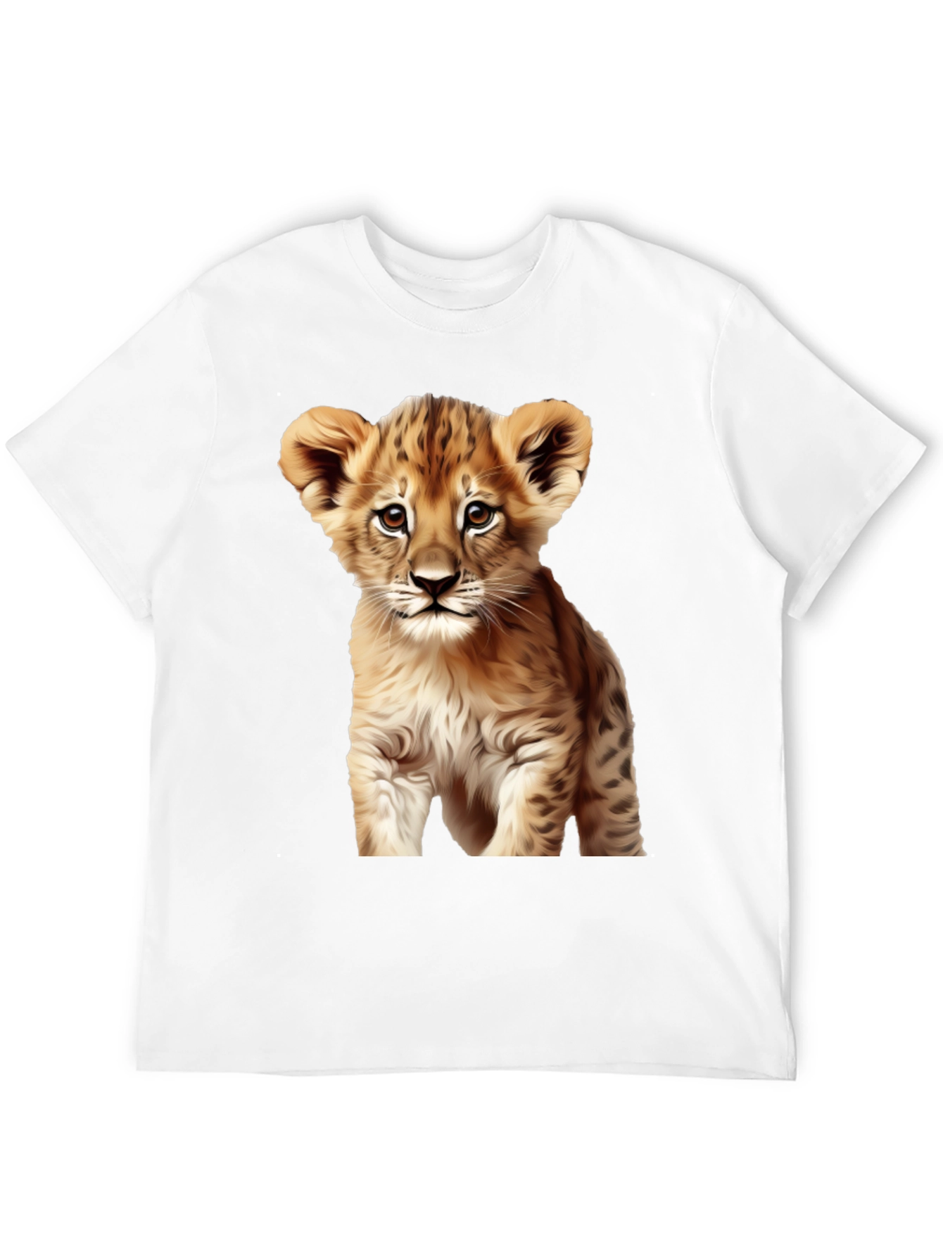 Lion Cub Graphic Tee - Black T-Shirt