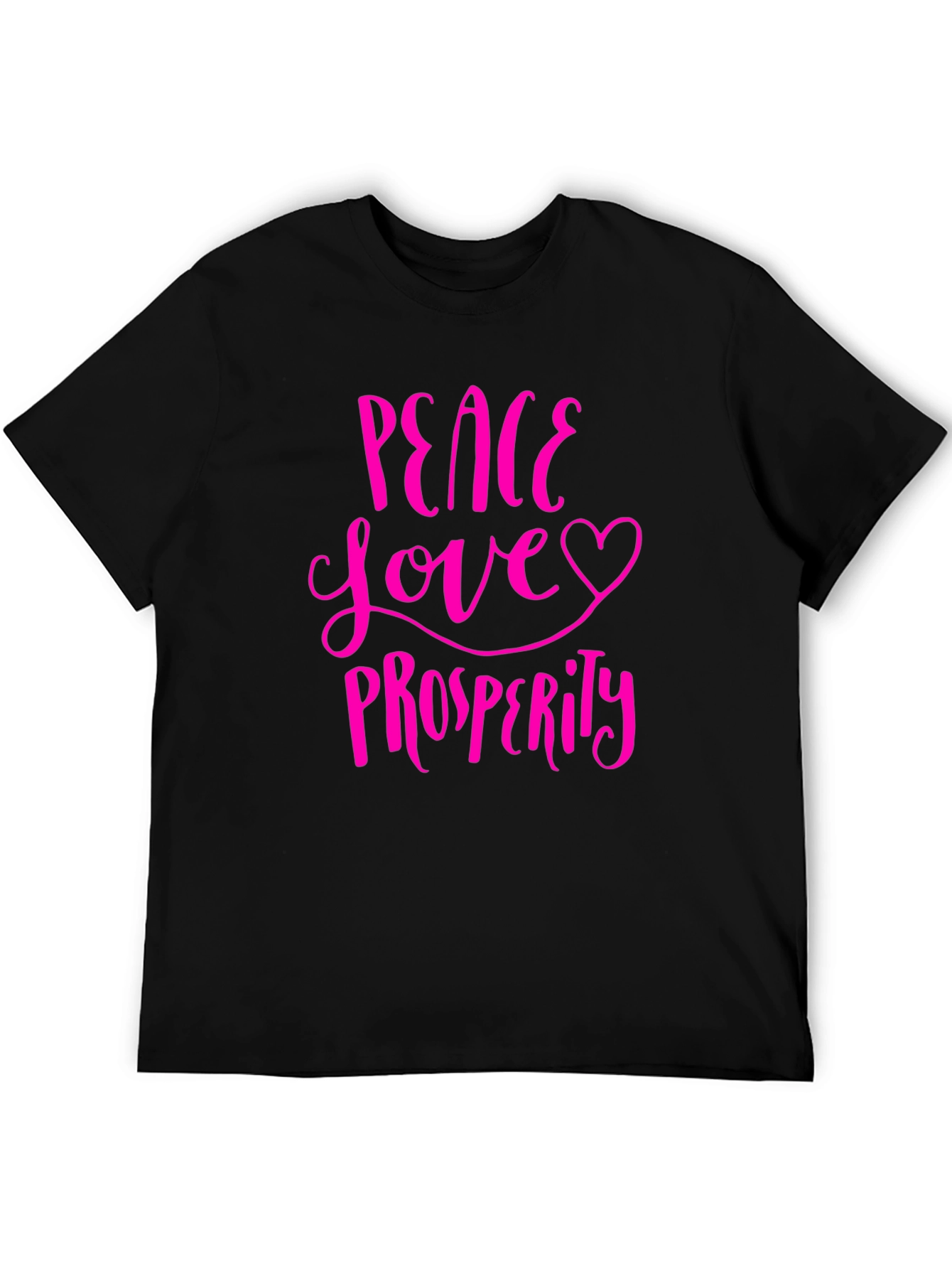 Peace Love Prosperity Graphic Tee - Trendy T-Shirt