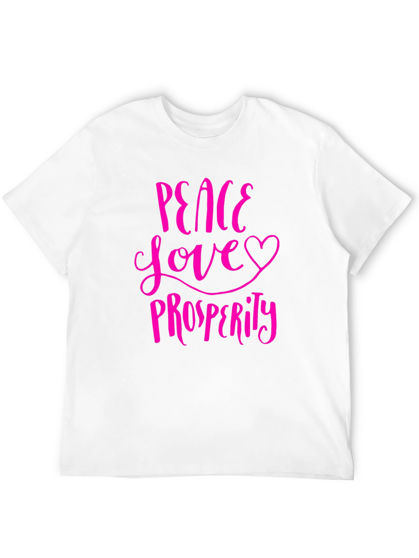 Peace Love Prosperity Graphic Tee - Trendy T-Shirt