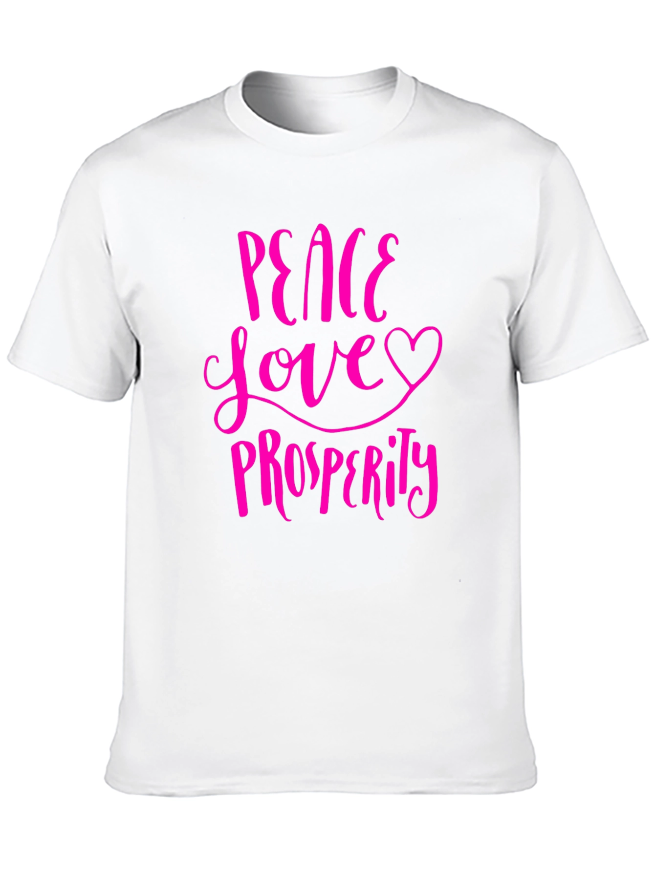 Peace Love Prosperity Graphic Tee - Trendy T-Shirt