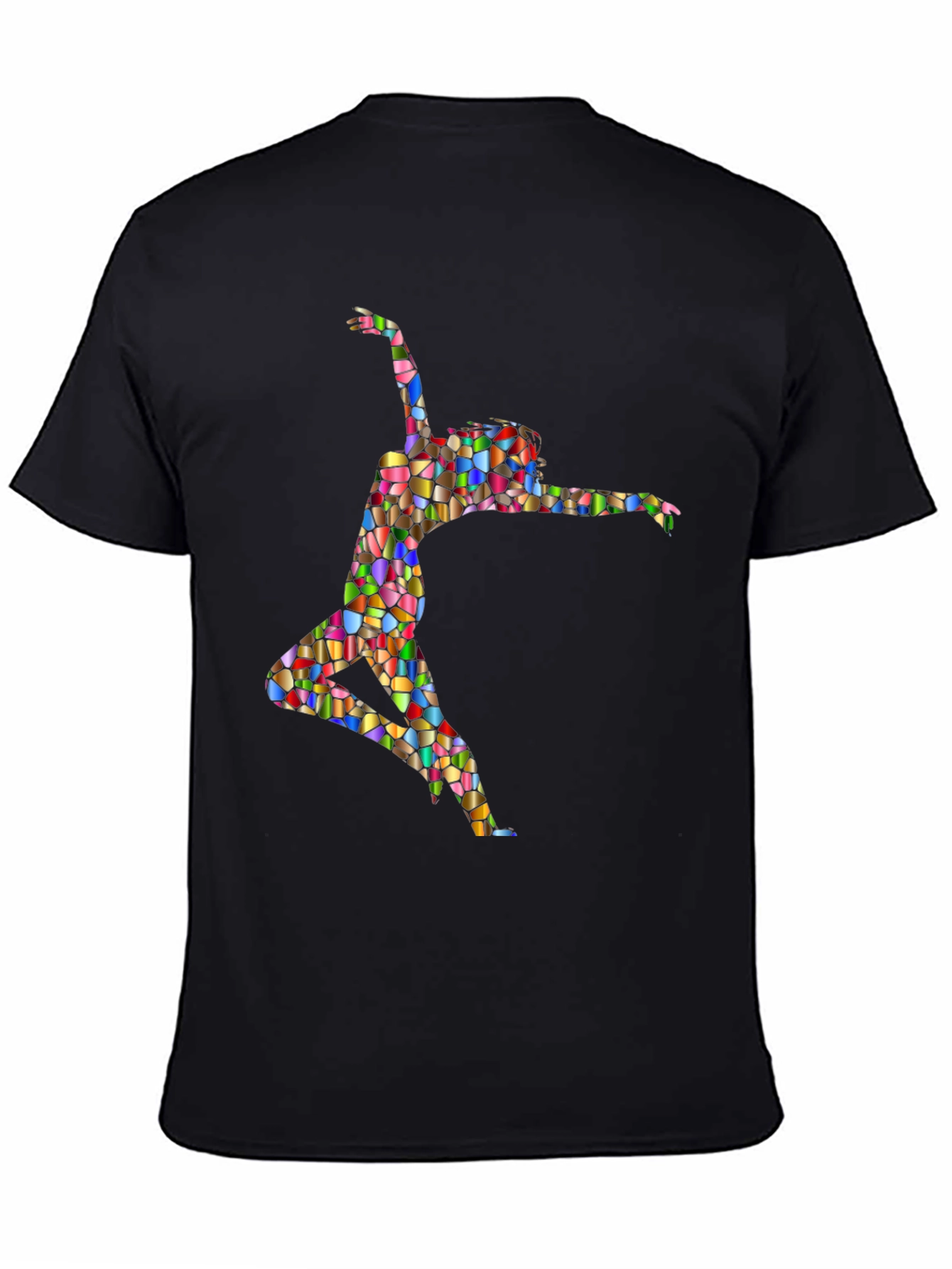 Stained Glass Dancer Graphic Black Tee