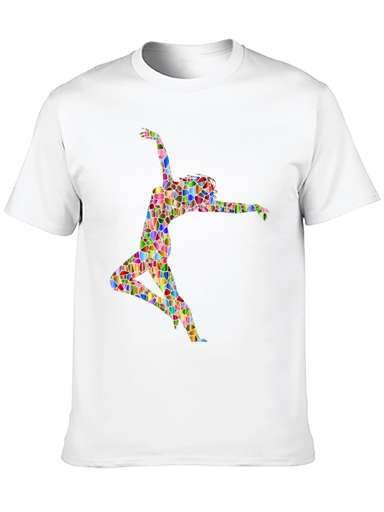 Stained Glass Dancer Graphic Black Tee