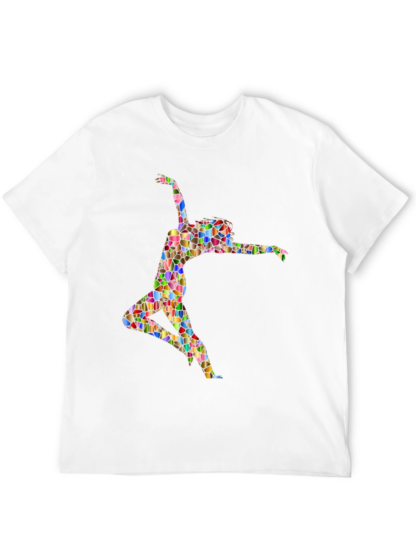 Stained Glass Dancer Graphic Black Tee