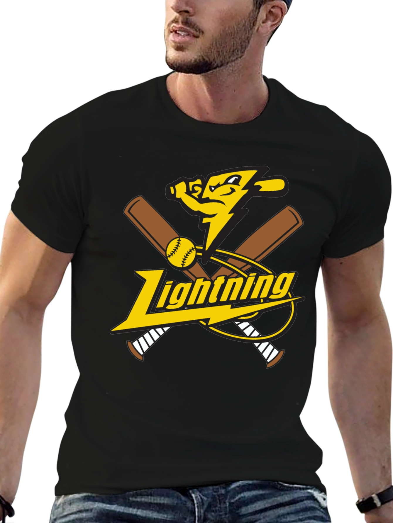 Lightning Baseball Graphic Tee