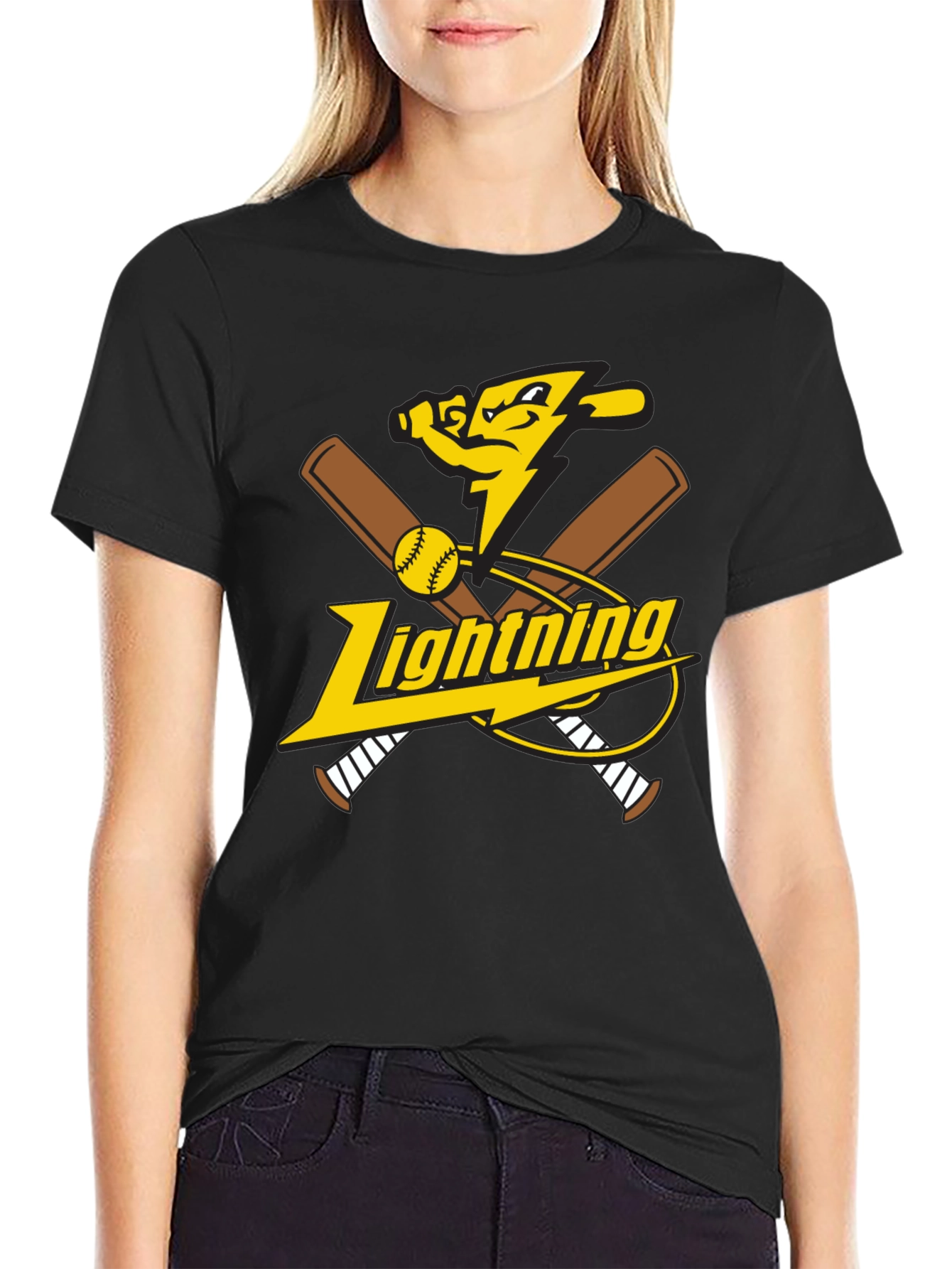 Lightning Baseball Graphic Tee