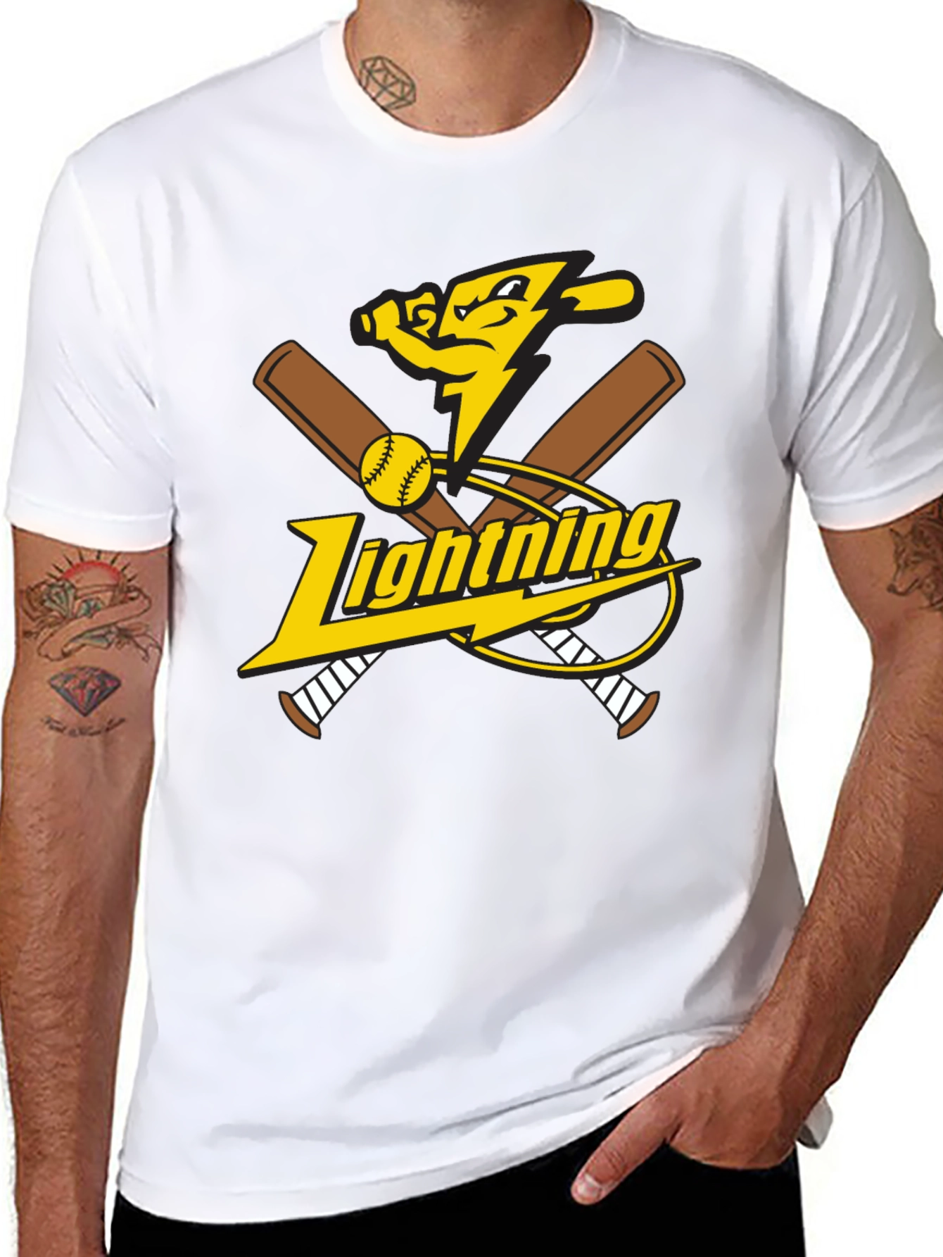 Lightning Baseball Graphic Tee