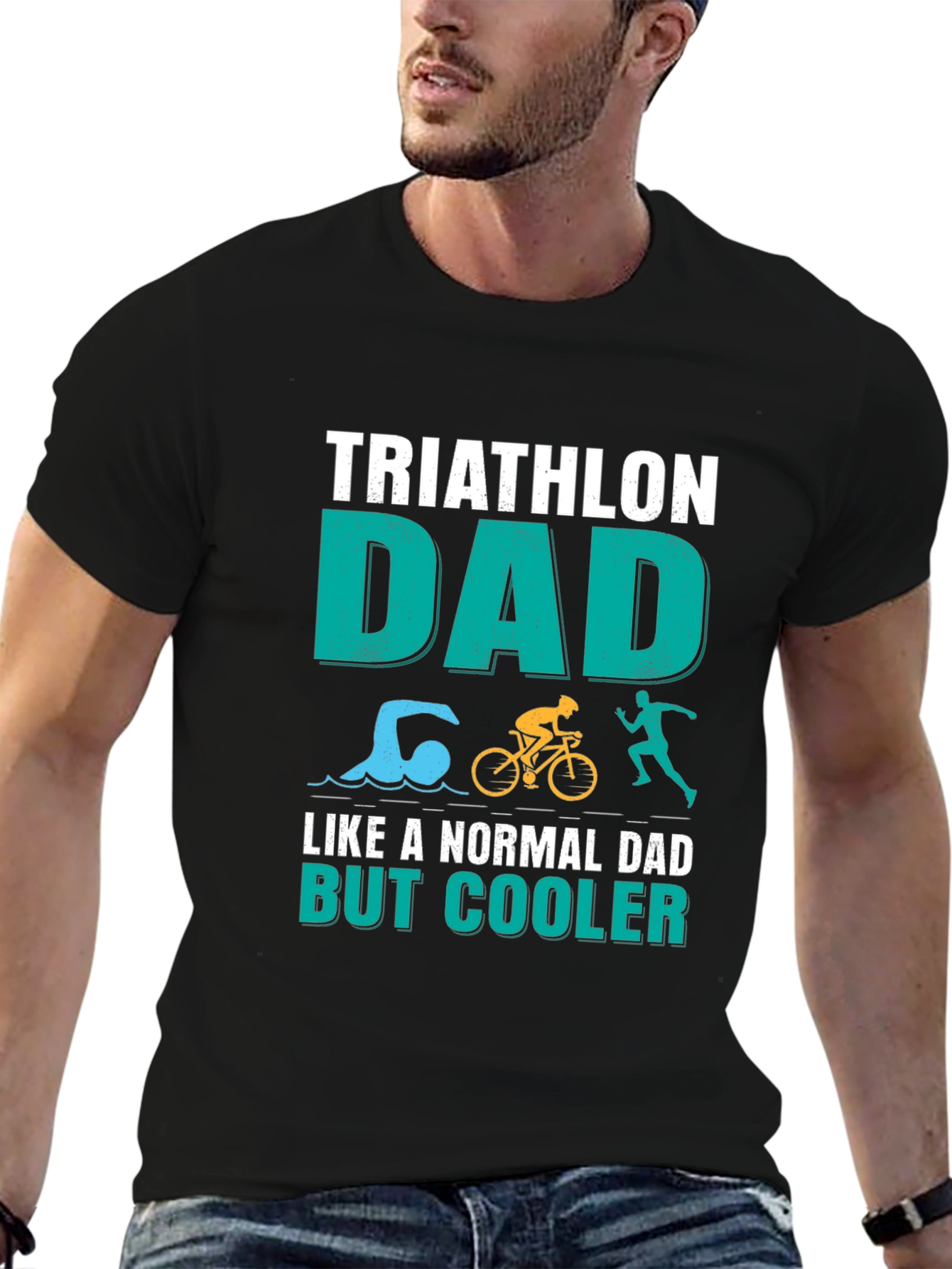 Triathlon Dad T-Shirt - Cooler Than Normal