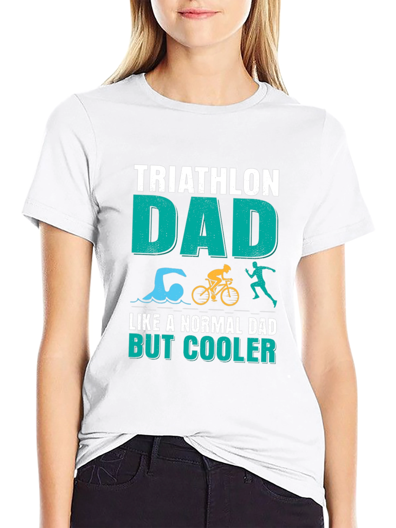 Triathlon Dad T-Shirt - Cooler Than Normal