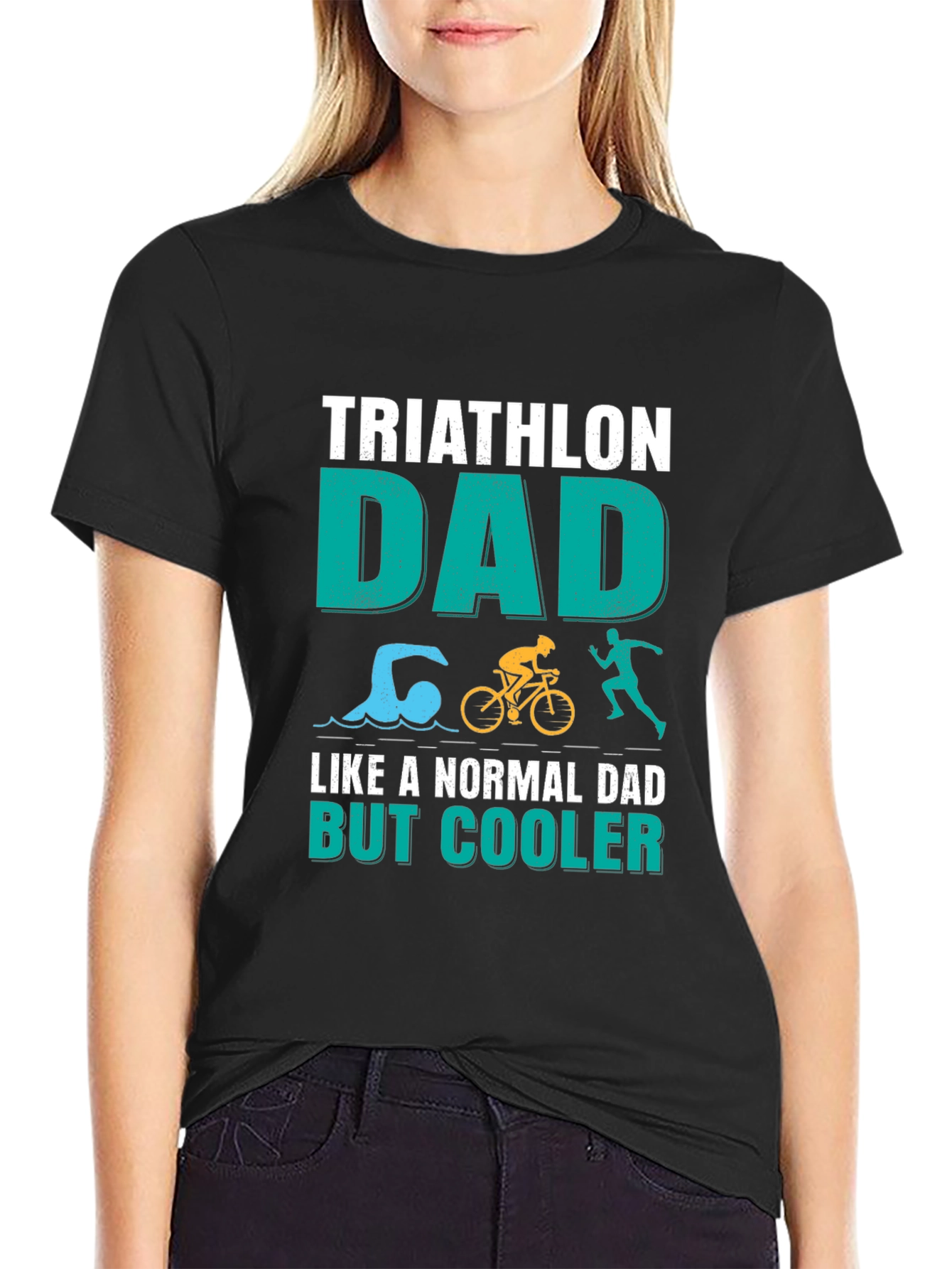 Triathlon Dad T-Shirt - Cooler Than Normal