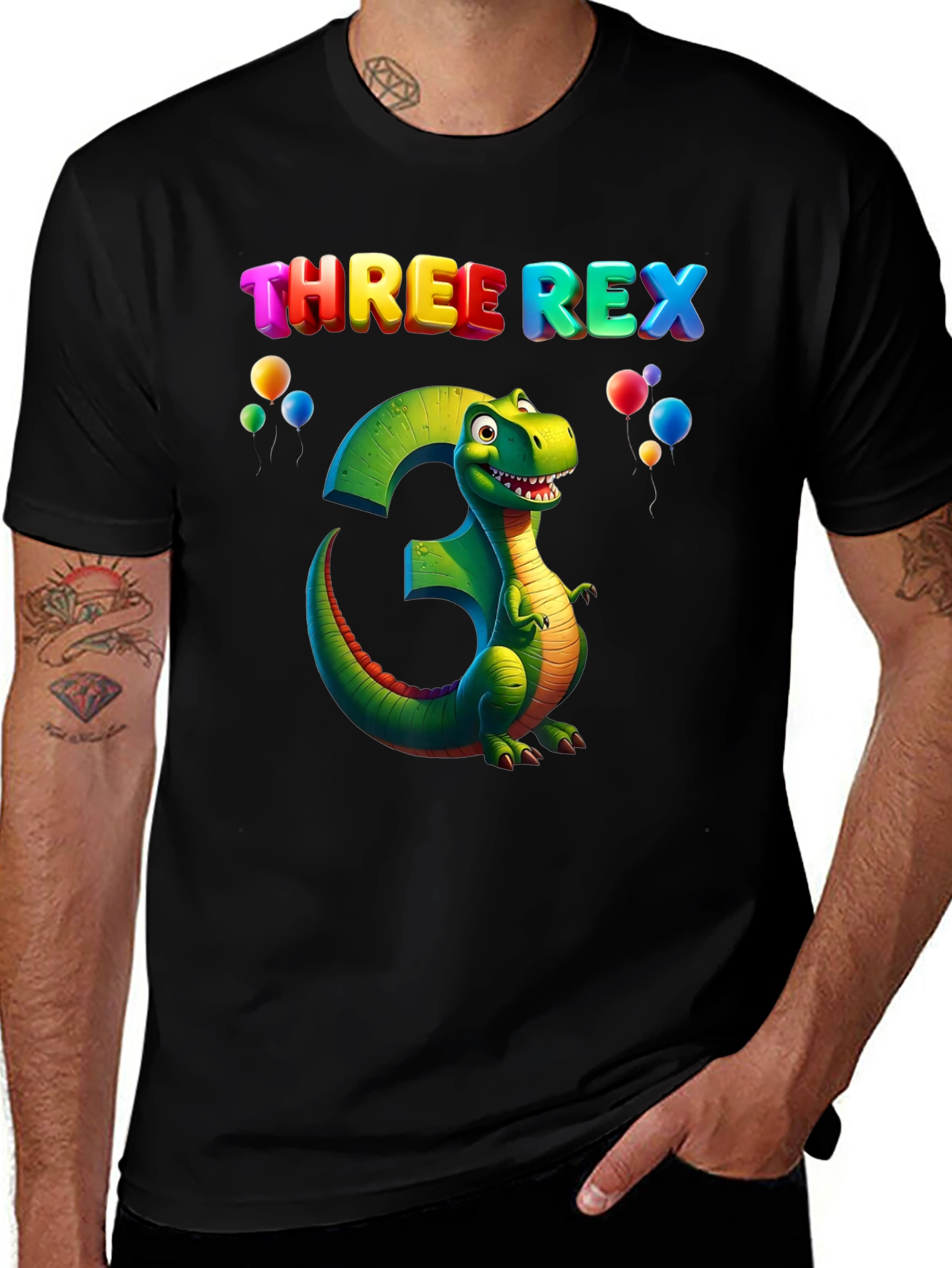 Three Rex Birthday T-Shirt
