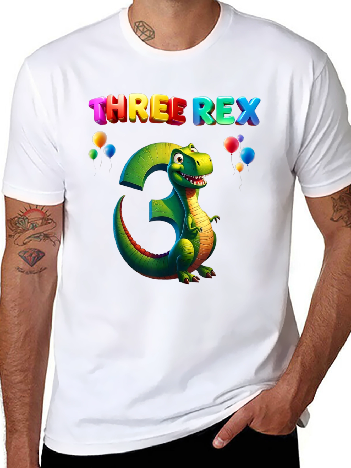 Three Rex Birthday T-Shirt