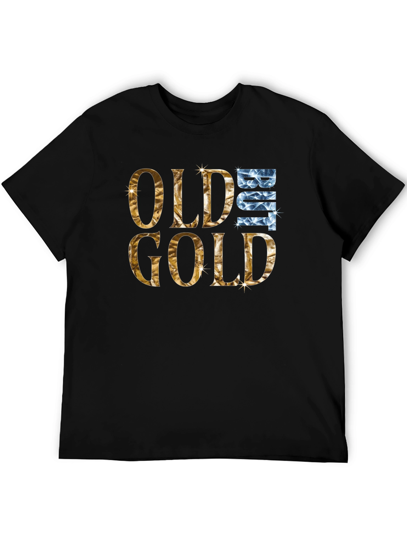 Old But Gold Graphic Tee - Black Cotton T-Shirt