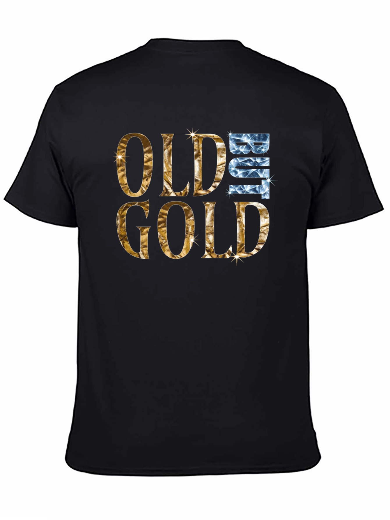 Old But Gold Graphic Tee - Black Cotton T-Shirt