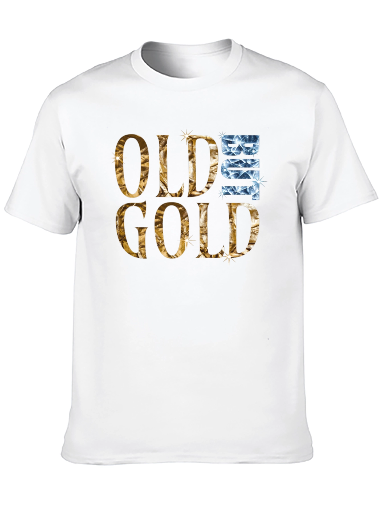 Old But Gold Graphic Tee - Black Cotton T-Shirt