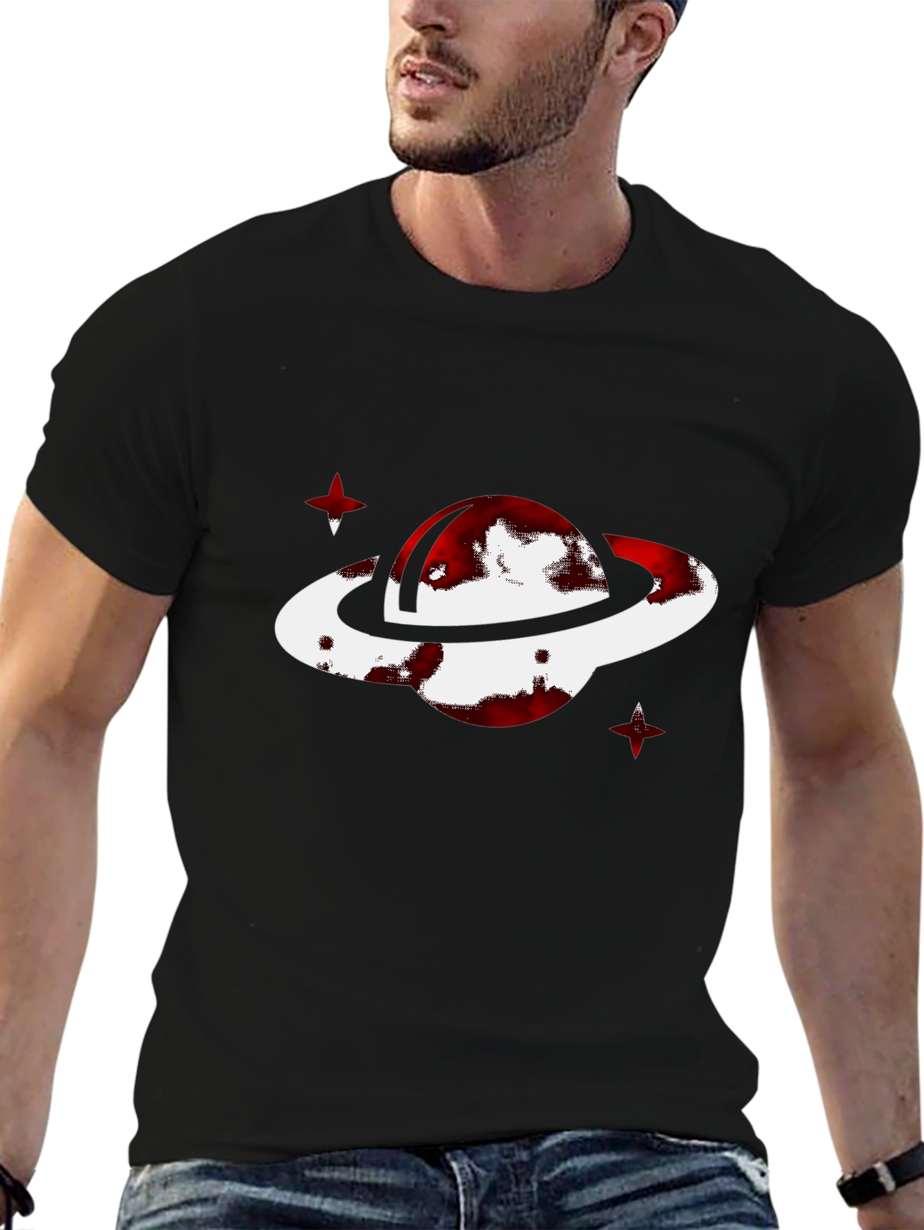 Planet Graphic T-Shirt - Black