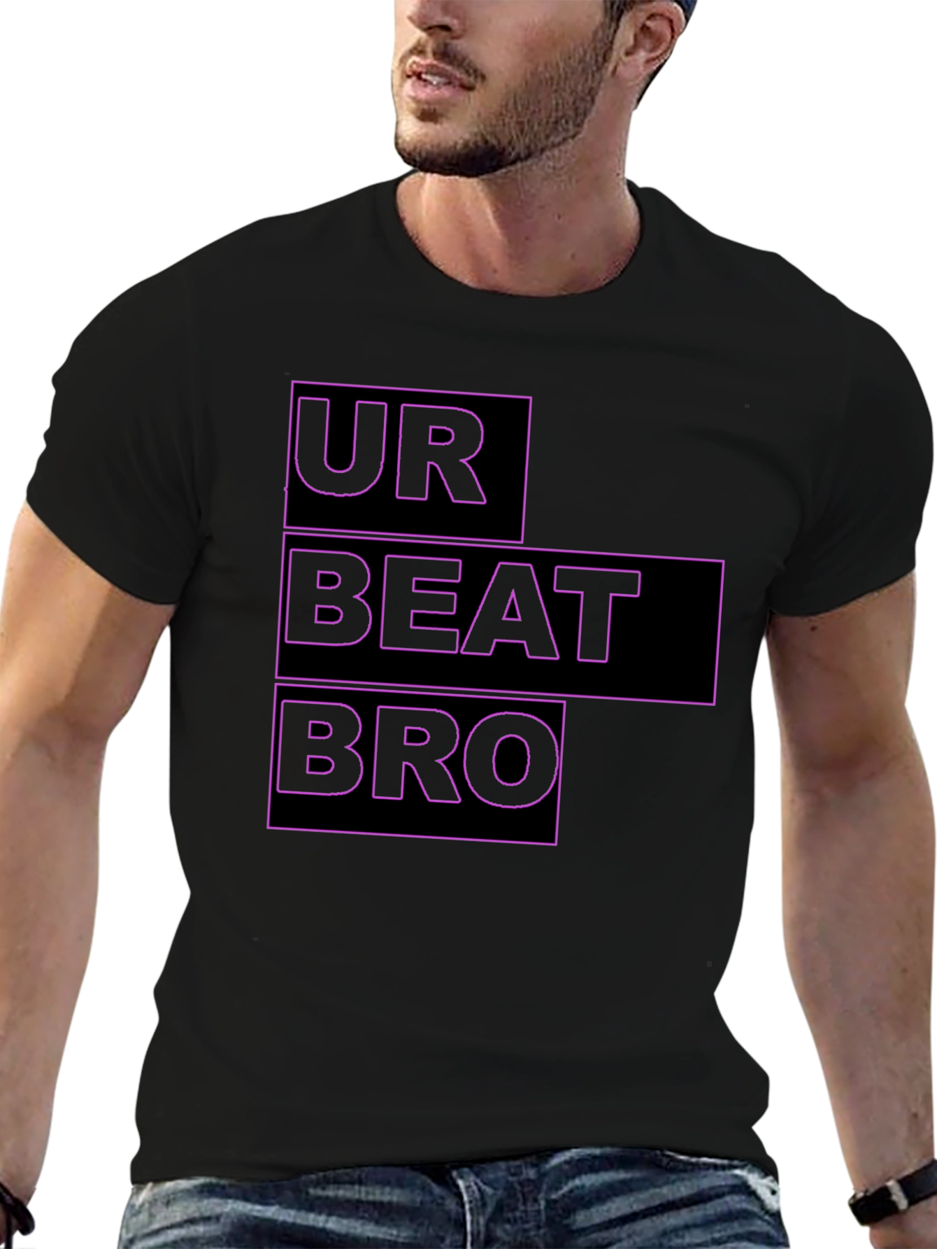 Ur Beat Bro Black Graphic Tee