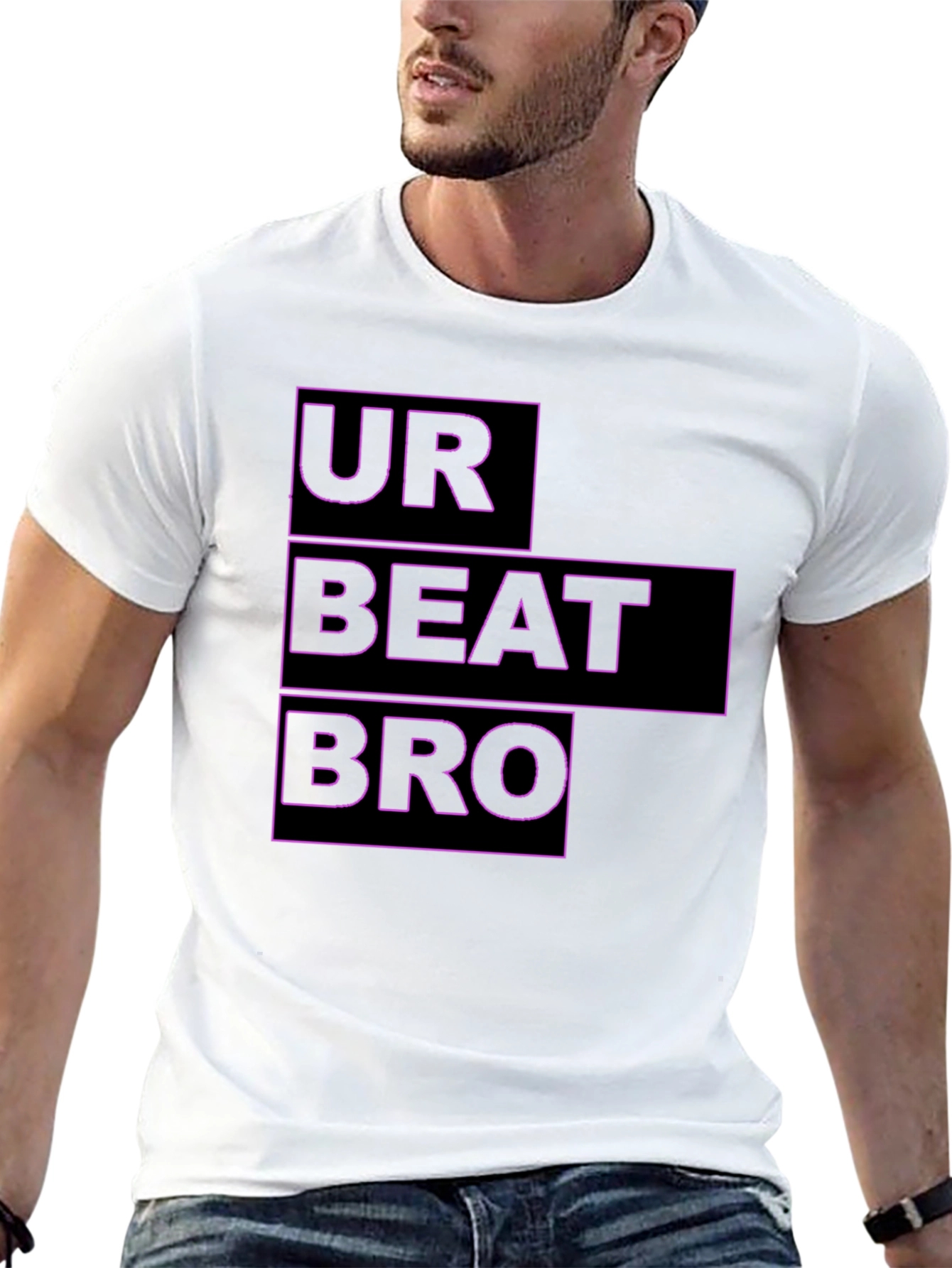 Ur Beat Bro Black Graphic Tee