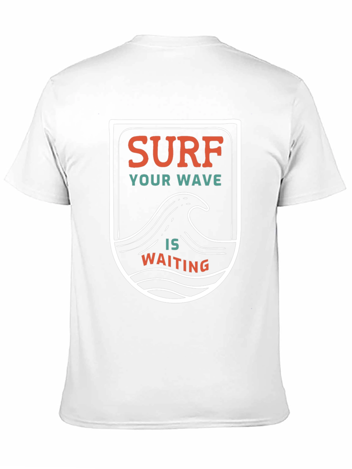 Surf Your Wave T-Shirt - Black Cotton Graphic Tee