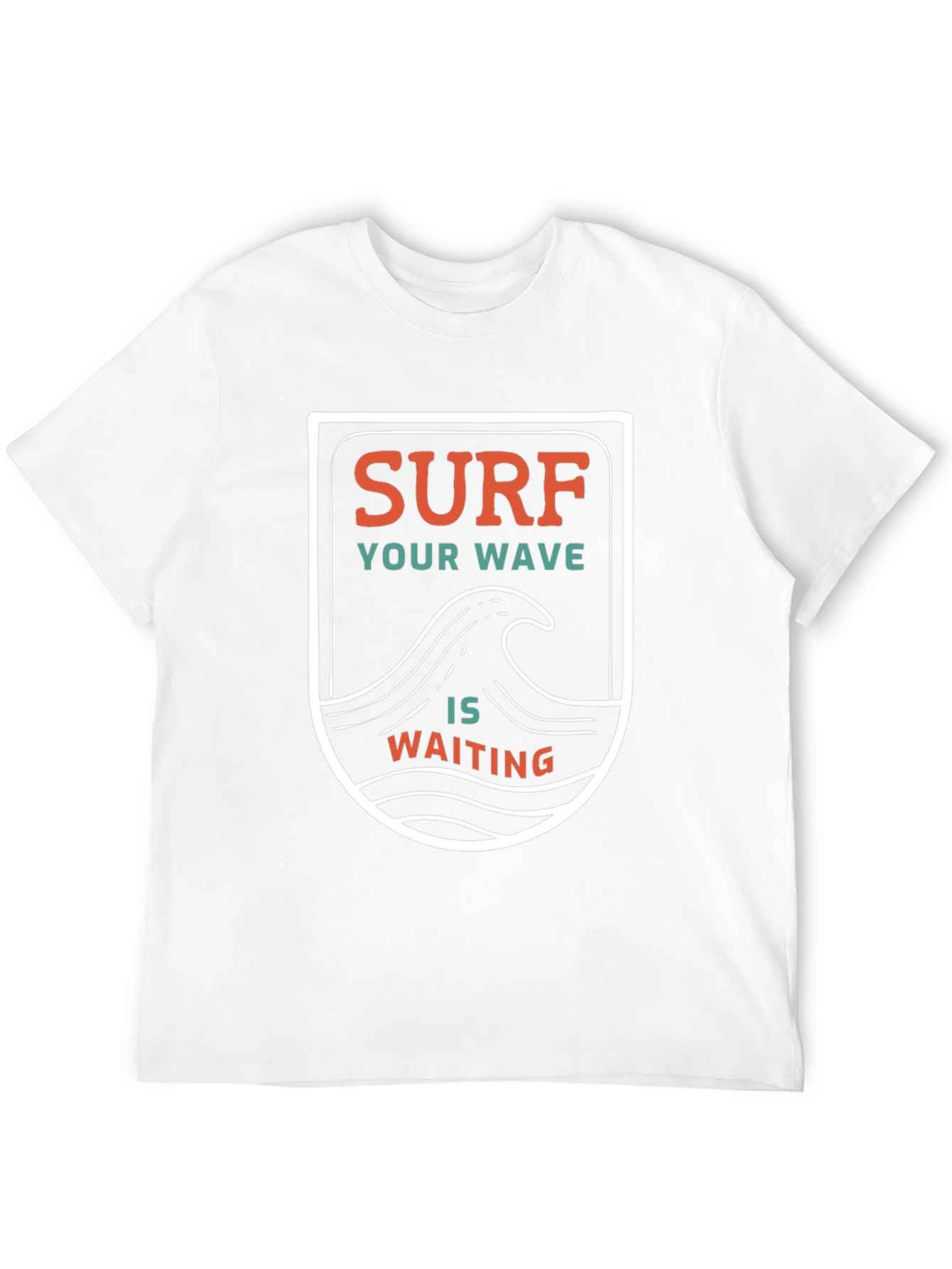 Surf Your Wave T-Shirt - Black Cotton Graphic Tee