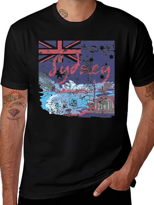 Sydney Australia Flag Graphic T-Shirt