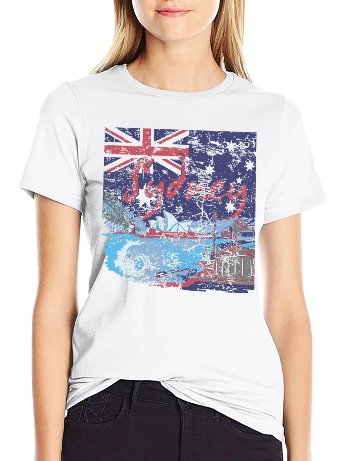 Sydney Australia Flag Graphic T-Shirt
