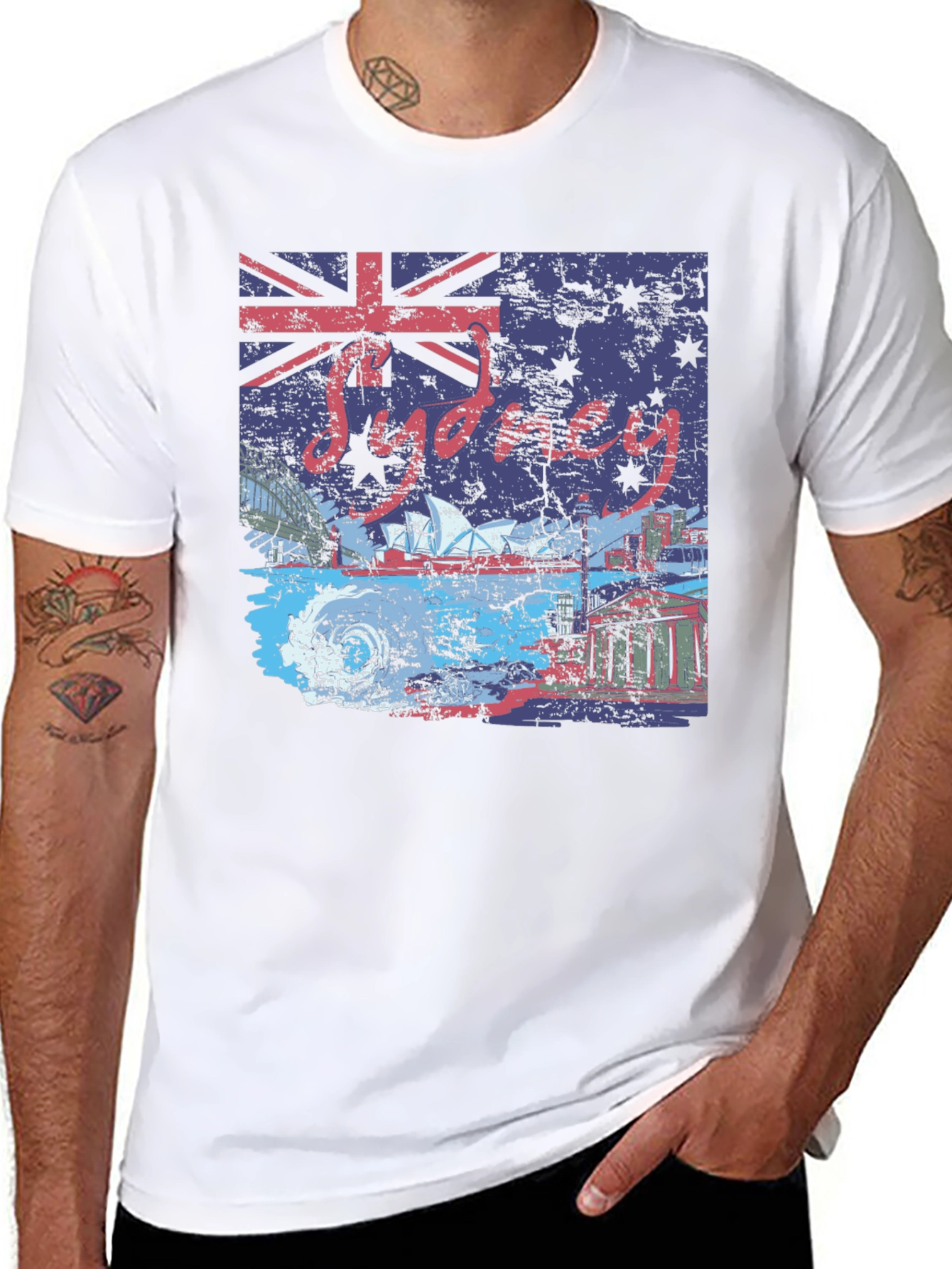 Sydney Australia Flag Graphic T-Shirt