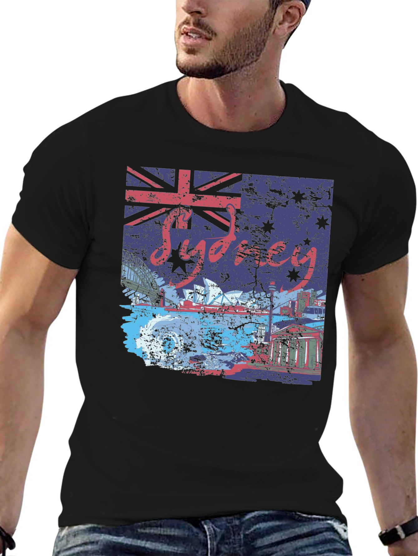 Sydney Australia Flag Graphic T-Shirt