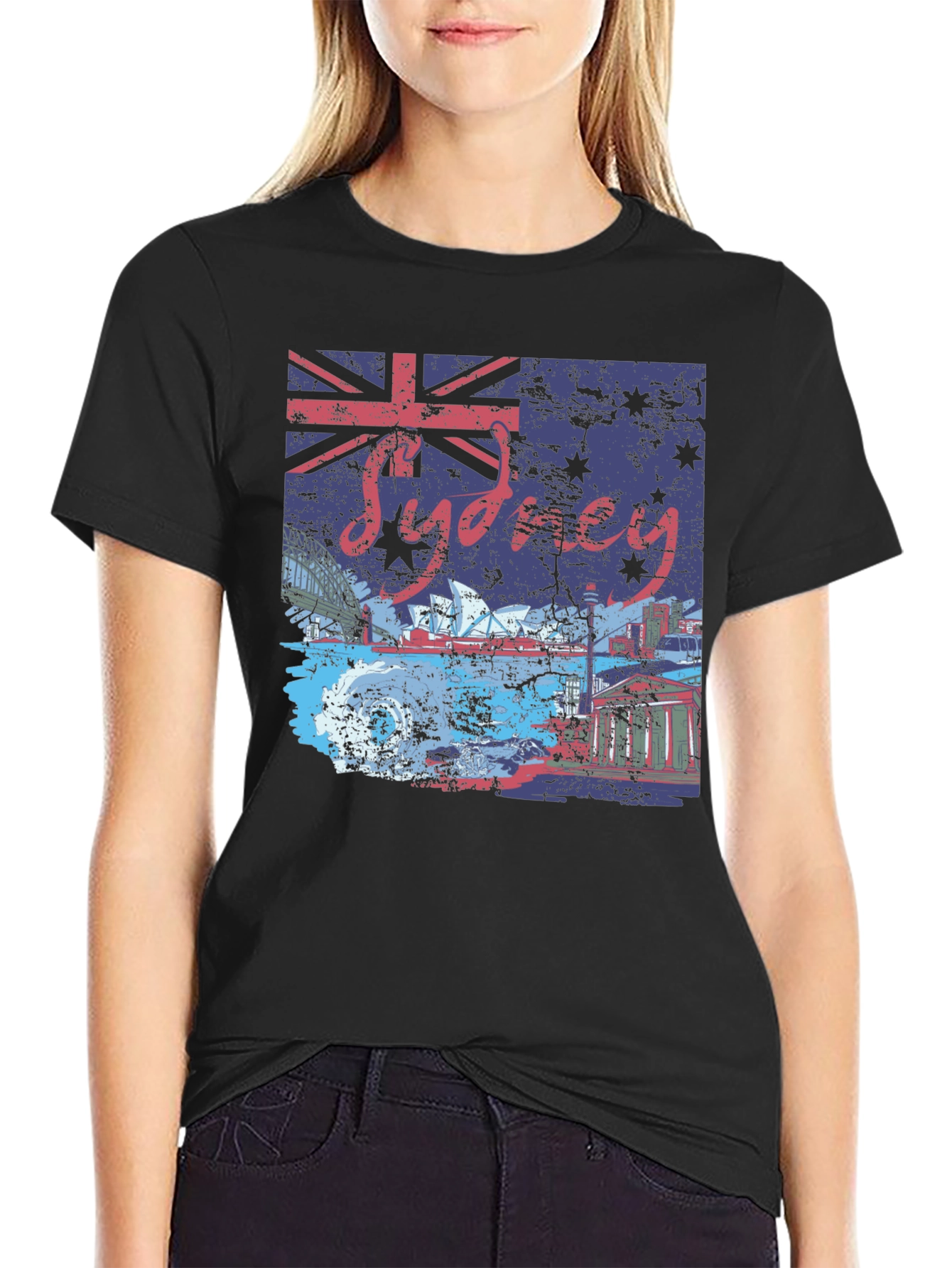 Sydney Australia Flag Graphic T-Shirt