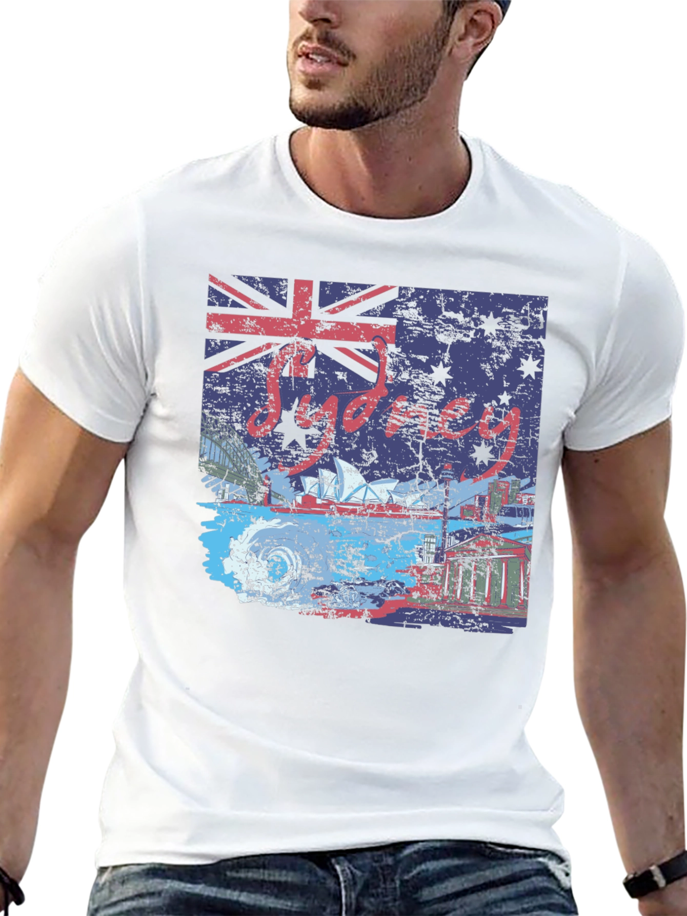 Sydney Australia Flag Graphic T-Shirt