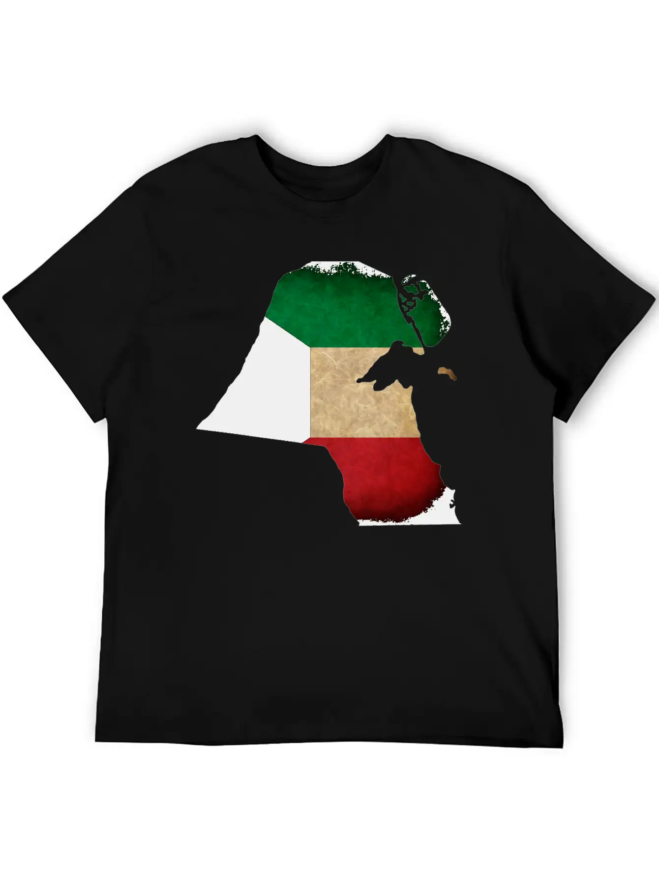 Kuwait Flag Map Unisex Casual T-Shirt – Clean Design For Daily Comfort