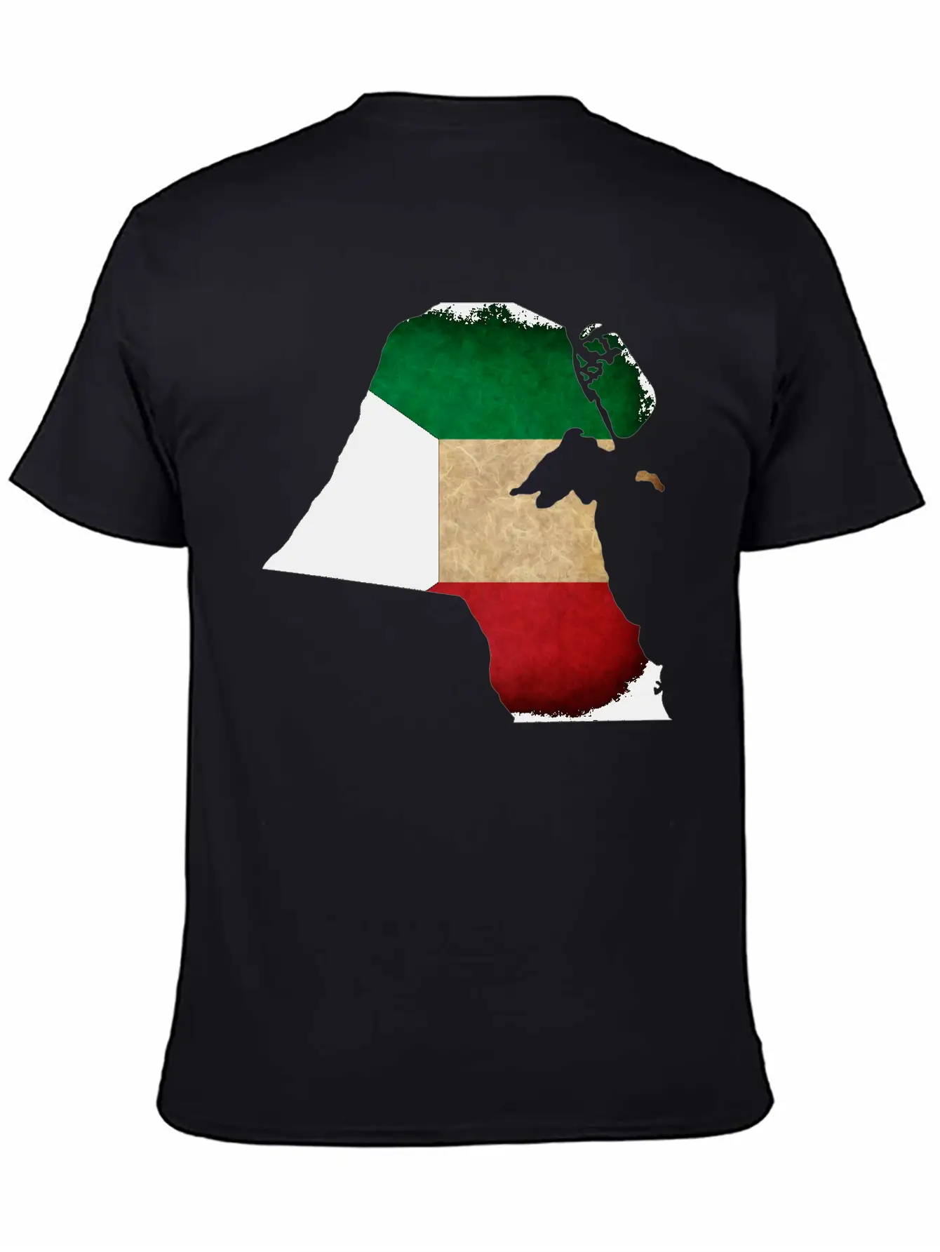 Kuwait Flag Map Unisex Casual T-Shirt – Clean Design For Daily Comfort