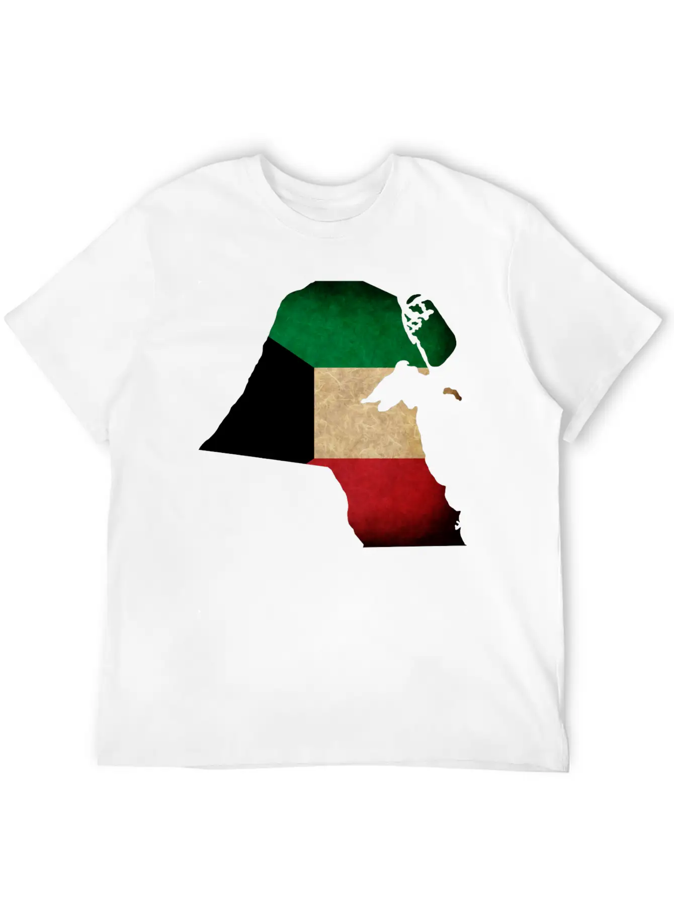 Kuwait Flag Map Unisex Casual T-Shirt – Clean Design For Daily Comfort