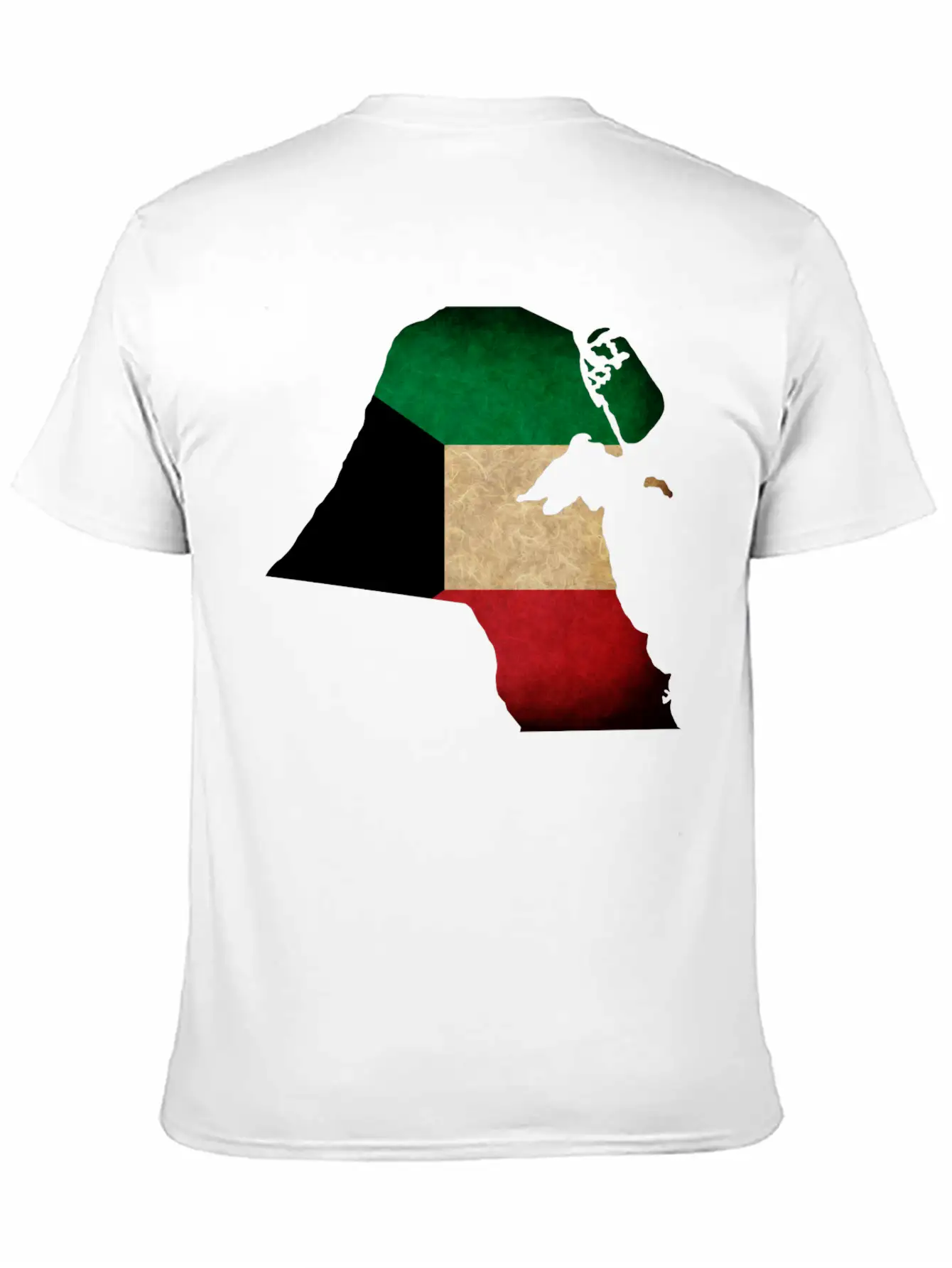Kuwait Flag Map Unisex Casual T-Shirt – Clean Design For Daily Comfort