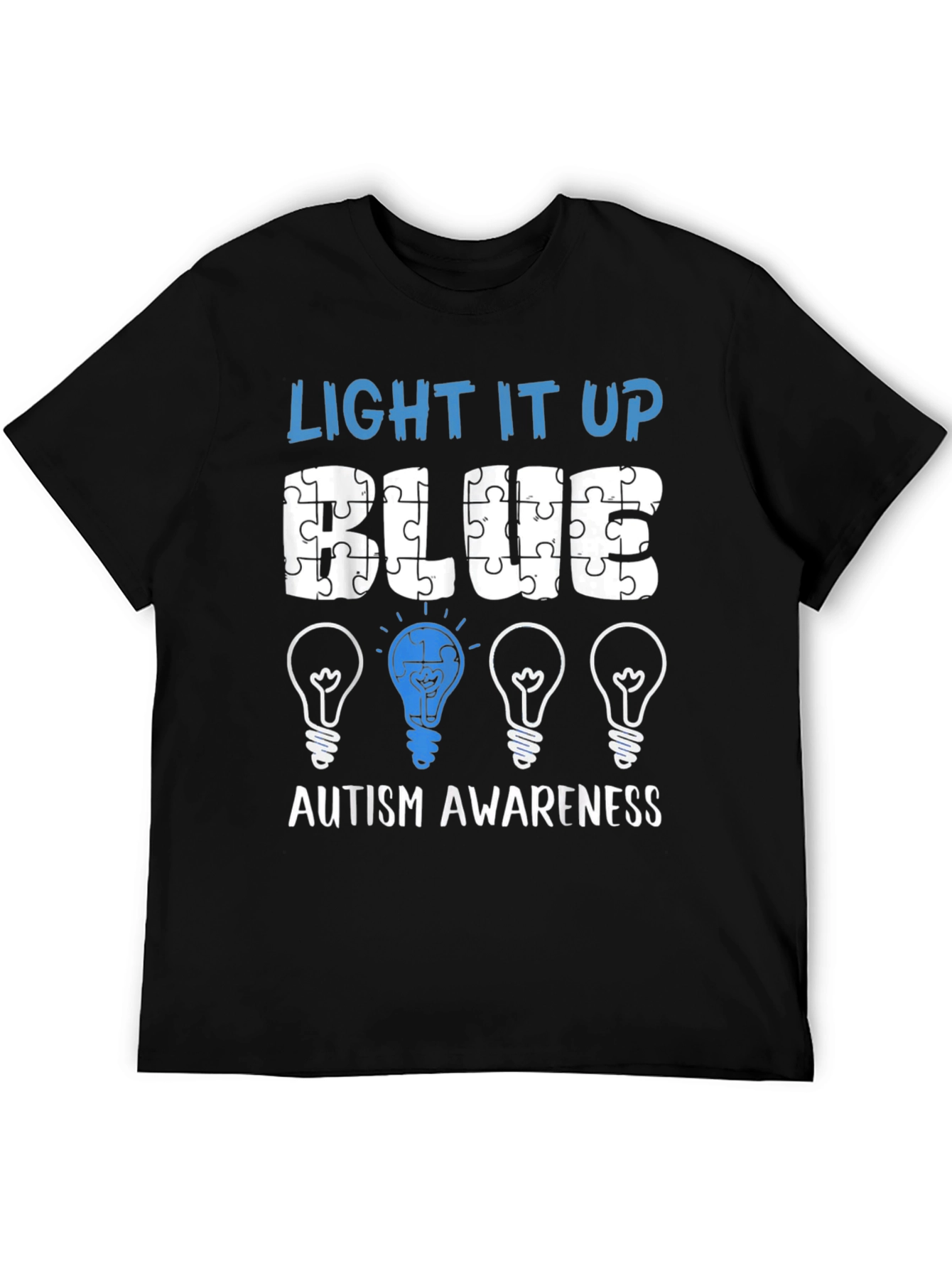 Autism Awareness T-Shirt - Light It Up Blue