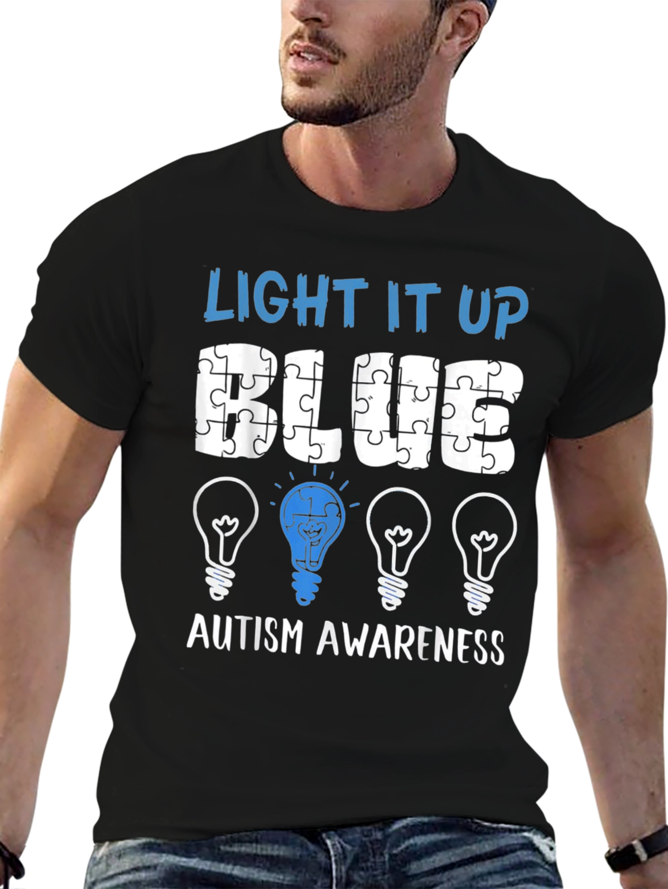 Autism Awareness T-Shirt - Light It Up Blue