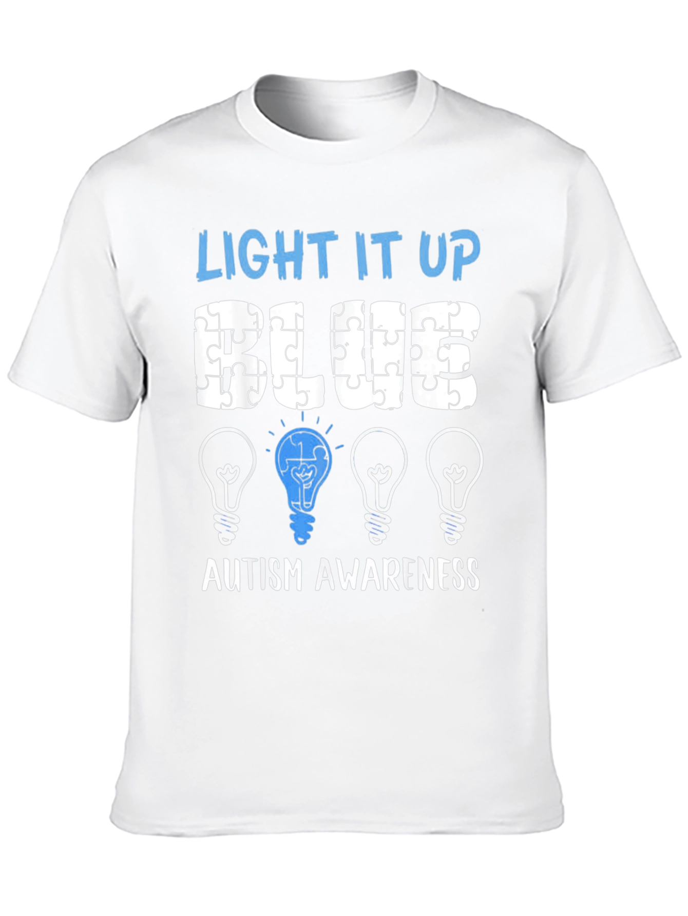 Autism Awareness T-Shirt - Light It Up Blue