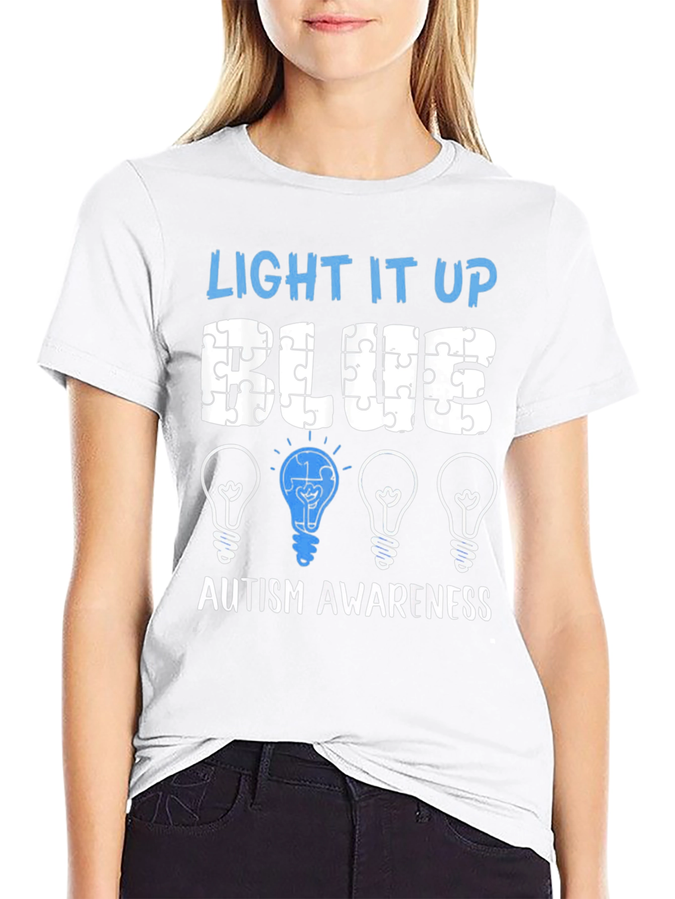Autism Awareness T-Shirt - Light It Up Blue