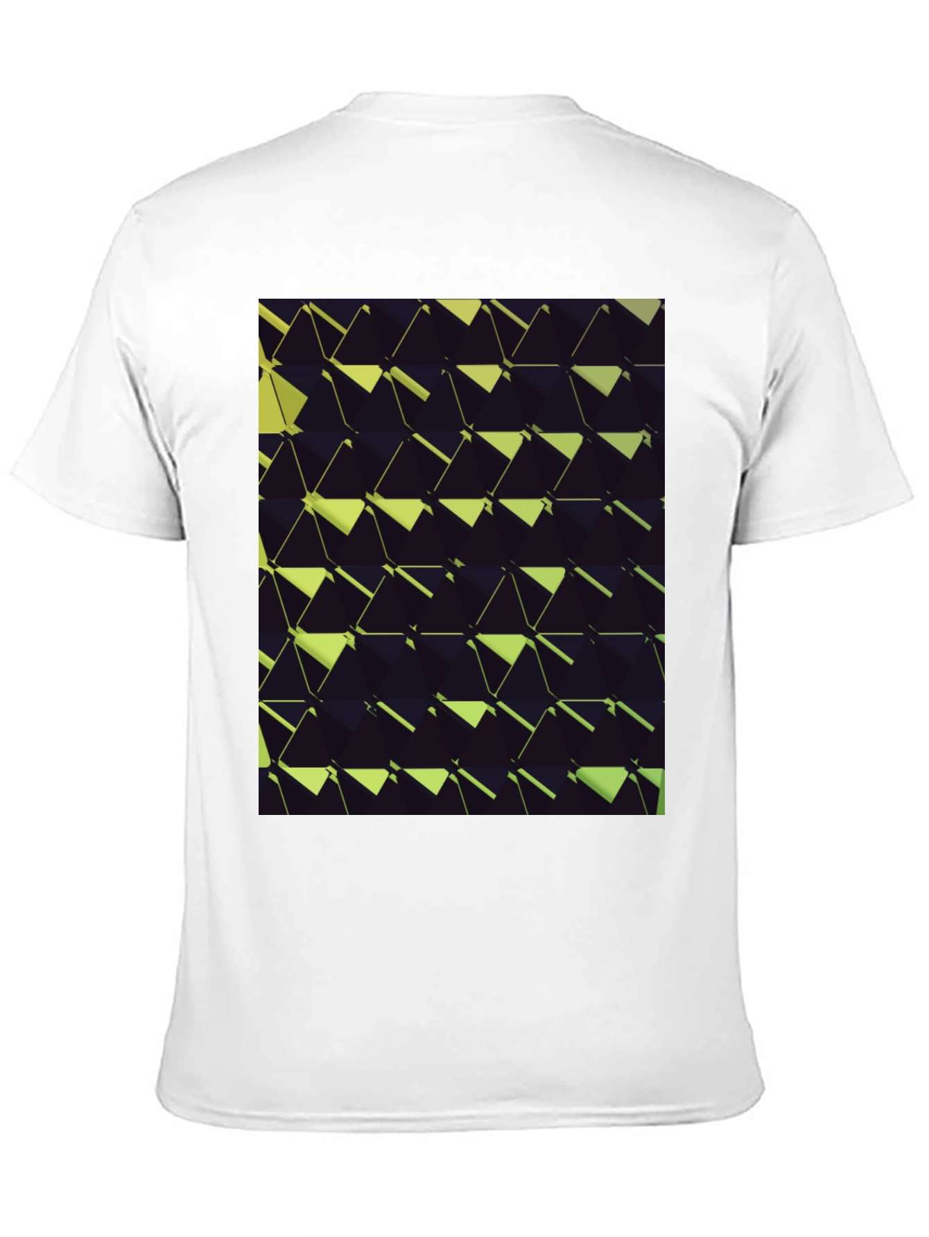 Abstract Geometric T-Shirt - Black