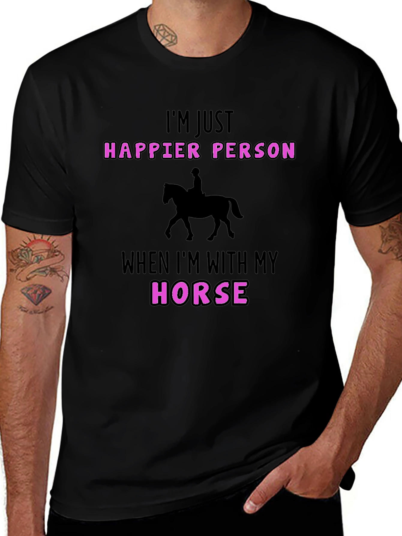 Happier Person Horse T-Shirt