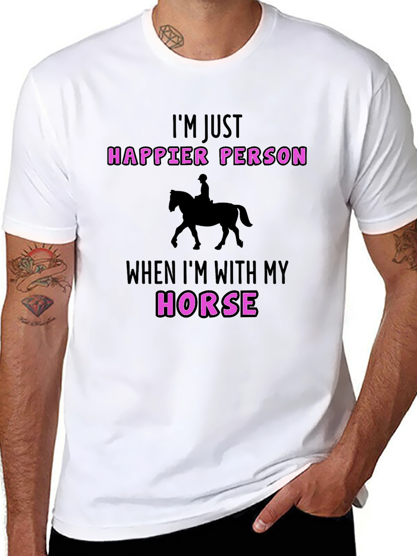 Happier Person Horse T-Shirt