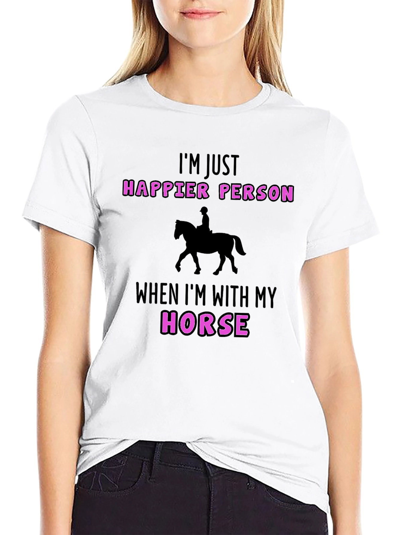Happier Person Horse T-Shirt