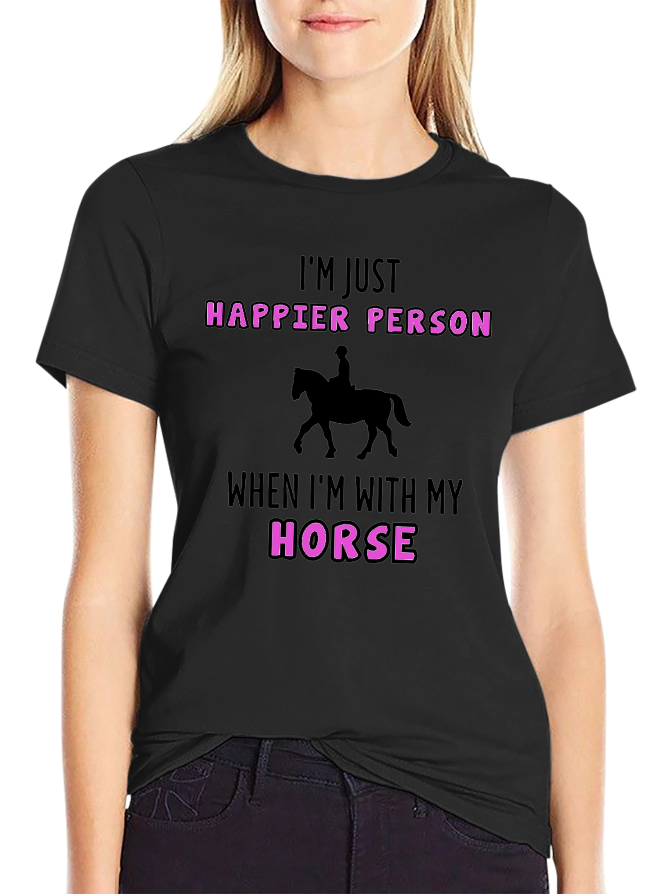 Happier Person Horse T-Shirt