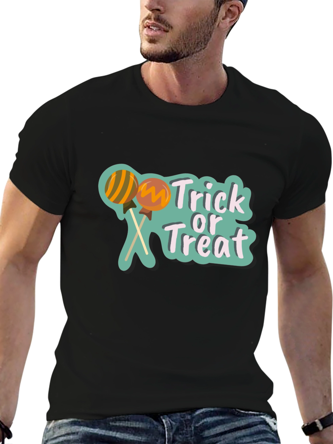 Trick or Treat Lollipop Graphic Tee