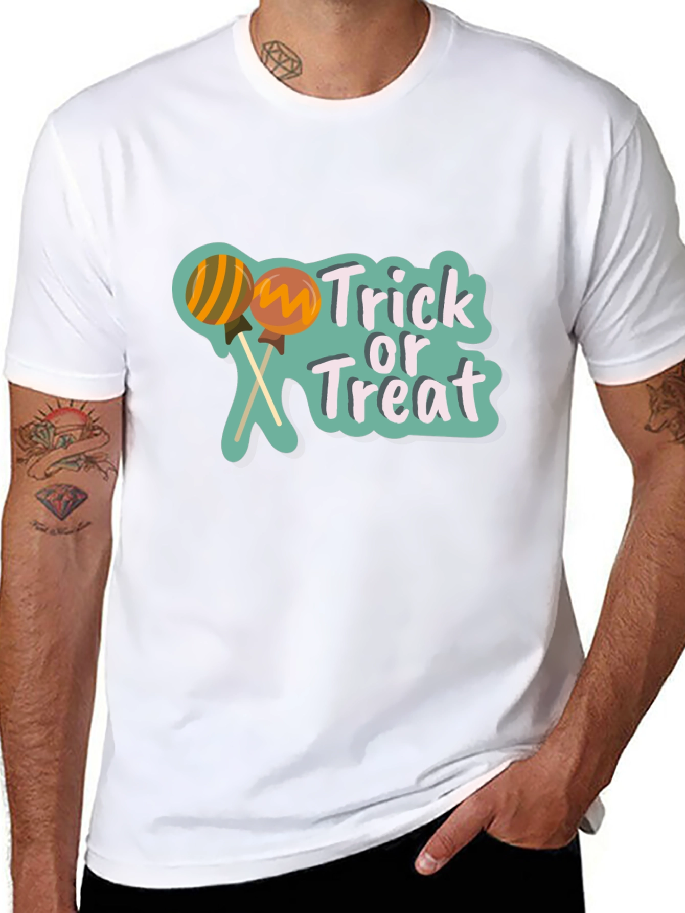 Trick or Treat Lollipop Graphic Tee