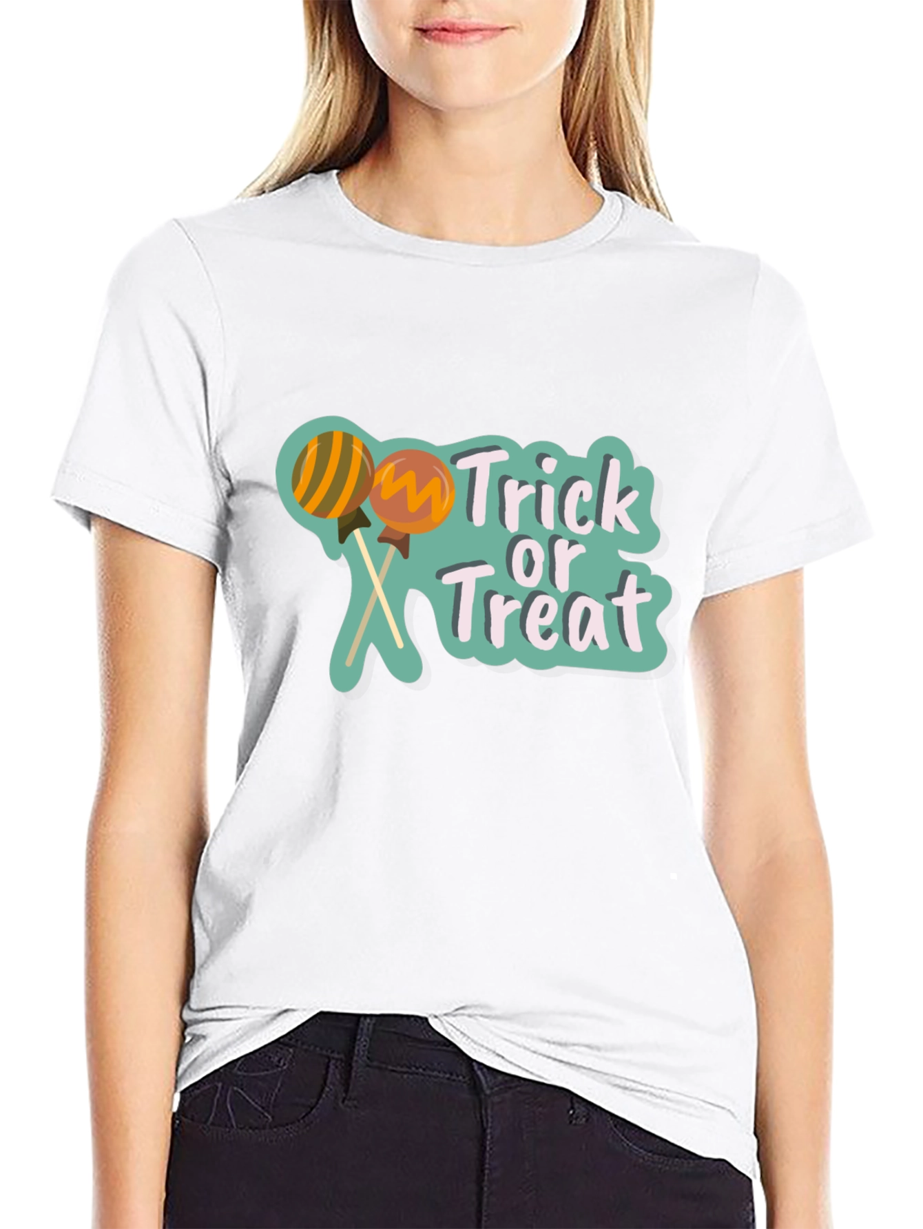 Trick or Treat Lollipop Graphic Tee