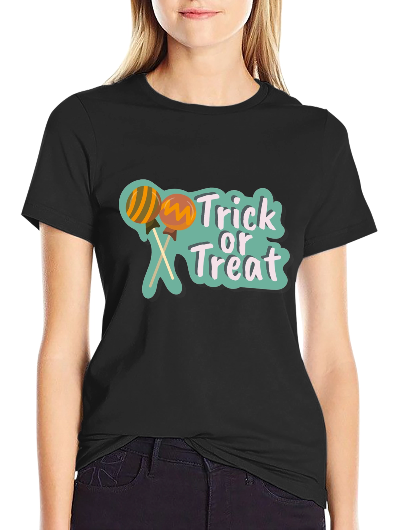 Trick or Treat Lollipop Graphic Tee