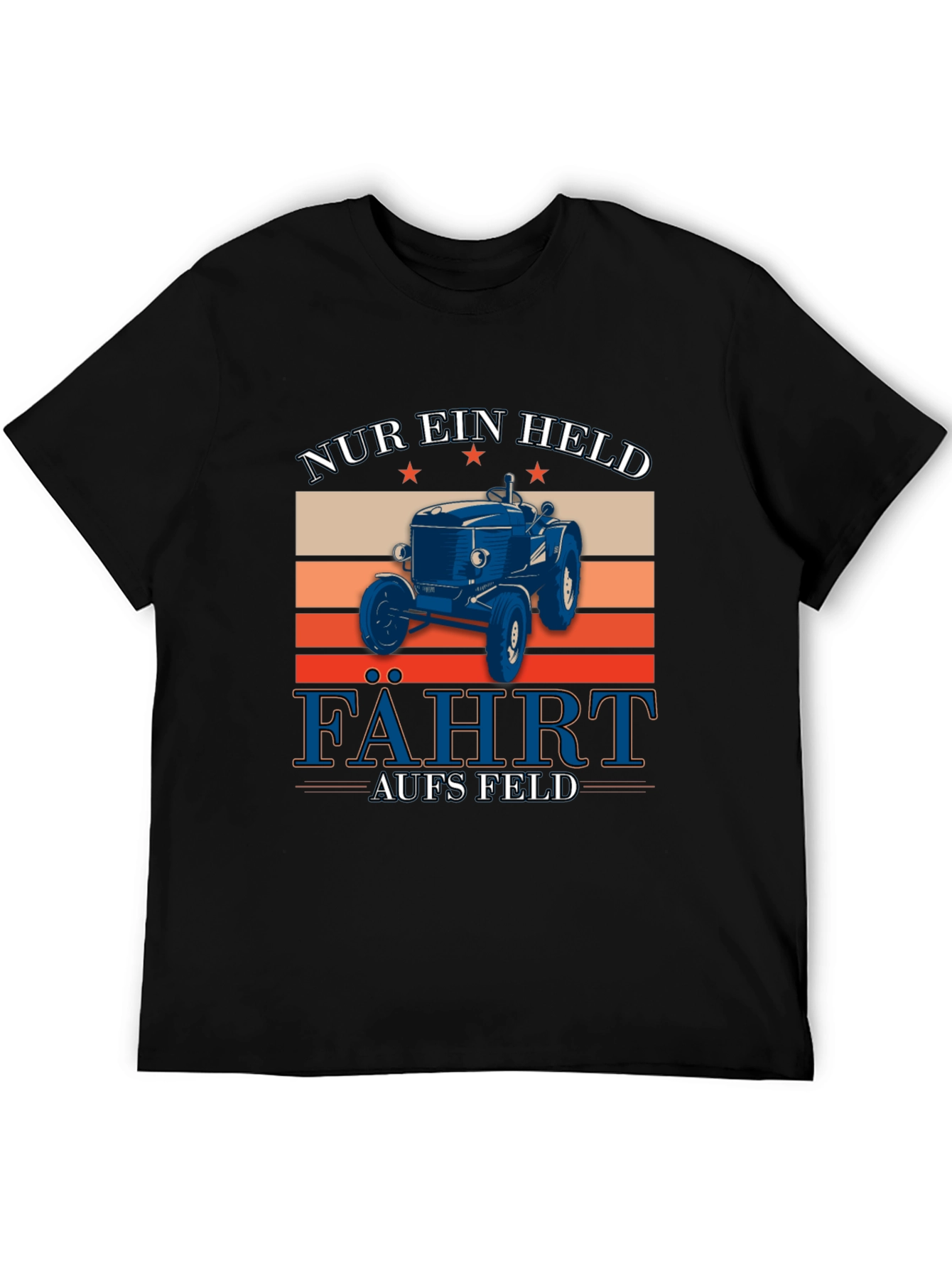 NUR EIN HELD Tractor Graphic T-Shirt