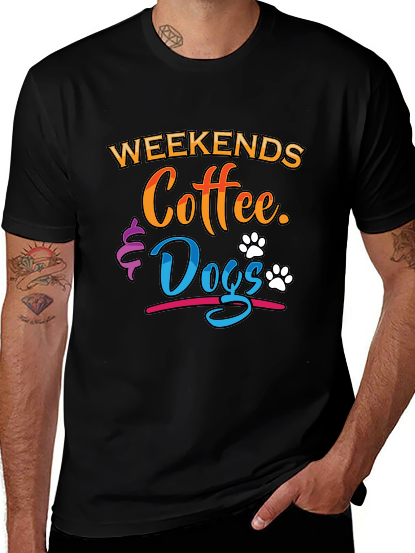 Weekends Coffee & Dogs Graphic Tee